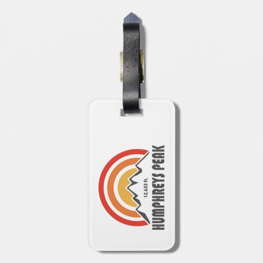 Humphreys Peak Gepäckanhänger (Rückseite vertikal)