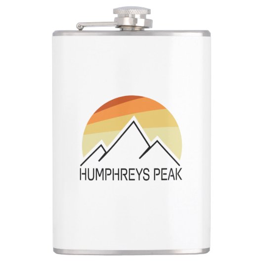 Humphreys Peak Retro Flachmann (Vorderseite)