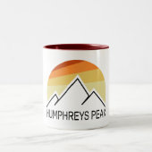Humphreys Peak Retro Zweifarbige Tasse (Mittel)