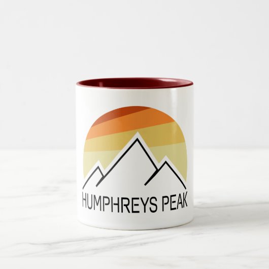 Humphreys Peak Retro Zweifarbige Tasse (Mittel)
