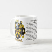 Humphries, der Ursprung, die Bedeutung und das Kaffeetasse (Vorderseite Links)