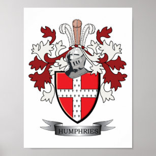 Humphries Familienwappen Coat of Arms Poster