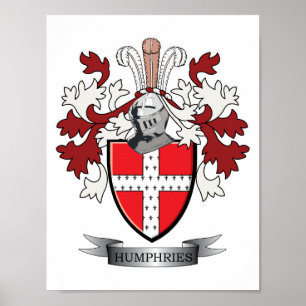 Humphries Familienwappen-Wappen Poster
