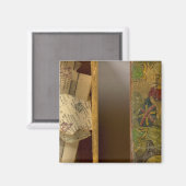 Humphries-Weltkarte Magnet (Vorderseite/Rückseite)