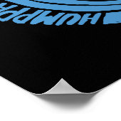 Humppa Liebe Blue2 Poster oder Print (Ecke)