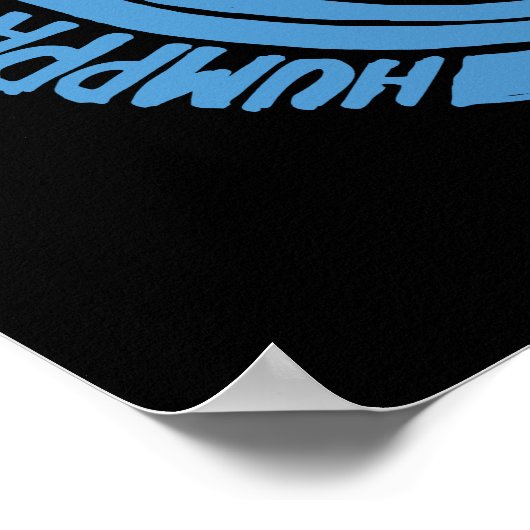 Humppa Liebe Blue2 Poster oder Print (Ecke)