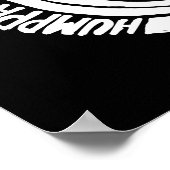 Humppa Liebe Blue Dark Poster oder Print (Ecke)