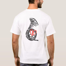 Humppa Liebe-Rot-Rückseiten-T - Shirt