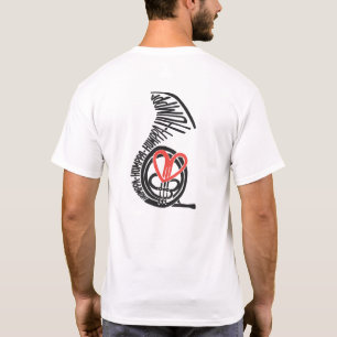 Humppa Liebe-Rot-Rückseiten-T - Shirt