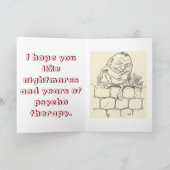 Humpty Albtraum-Geburtstags-Karte Karte (Innenseite)