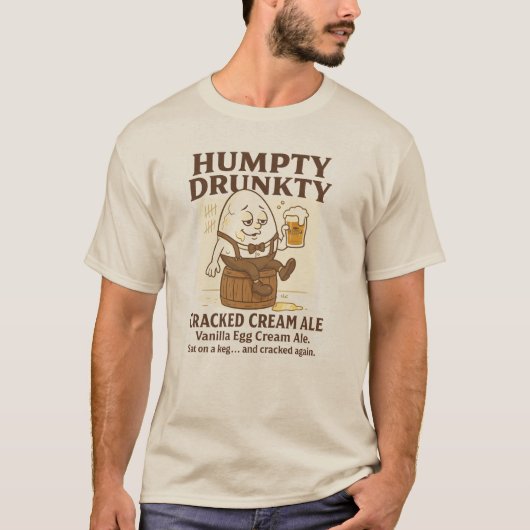 Humpty Drunkty Tee – A Hungry Hollow Original (Vorderseite)