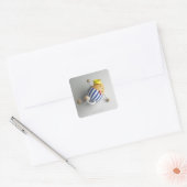 Humpty-Dummy Quadratischer Aufkleber (Umschlag)