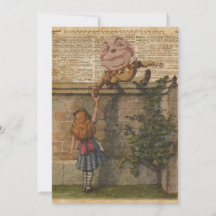 Humpty Dumpty & Alice Vintag Book Illustration