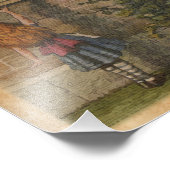 Humpty Dumpty & Alice Vintag Book Illustration Fotodruck (Ecke)