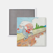 Humpty Dumpty auf Wall Mother Gänse Kinderzimmer R Magnet (Vorderseite/Rückseite)