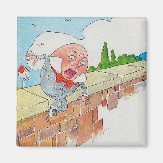 Humpty Dumpty auf Wall Mother Gänse Kinderzimmer R Magnet (Vorne)
