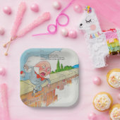 Humpty Dumpty auf Wall Mother Gänse Kinderzimmer R Pappteller (Party)