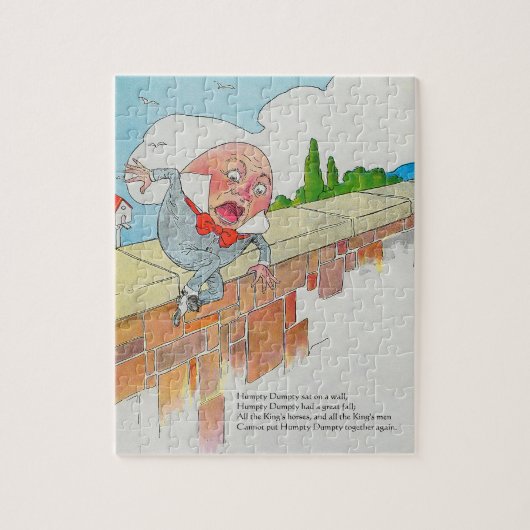 Humpty Dumpty auf Wall Mother Gänse Kinderzimmer R Puzzle (Vertikal)
