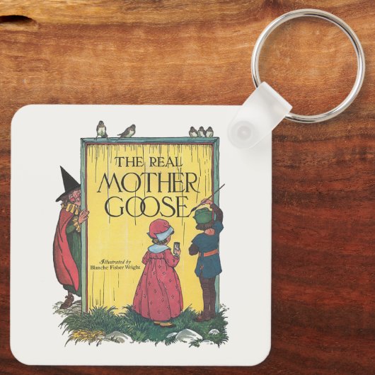 Humpty Dumpty auf Wall Mother Gänse Kinderzimmer R Schlüsselanhänger (Rückseite)