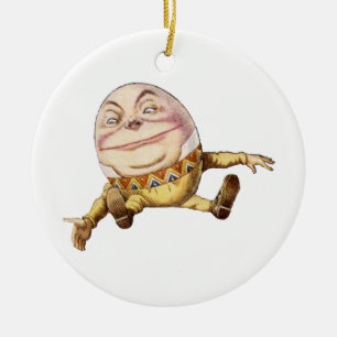 Humpty Dumpty aus Alice im Wunderland Keramik Ornament