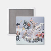 Humpty Dumpty Circus acrobats und Menagerie Magnet (Vorderseite/Rückseite)
