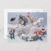 Humpty Dumpty Circus acrobats und Menagerie Postkarte (Vorne/Hinten)