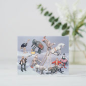 Humpty Dumpty Circus acrobats und Menagerie Postkarte (Stehend Vorderseite)