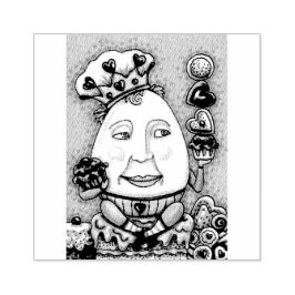 HUMPTY DUMPTY CUPCAKES & SÜSSIGKEITEN RUBBER BRIEF GUMMISTEMPEL