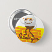 Humpty Dumpty danken Ihnen Button (Vorne & Hinten)