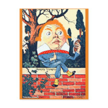 Humpty Dumpty Donald Trump Veränderte Vintage-Illu