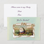 Humpty Dumpty Einladung (Vorne/Hinten)