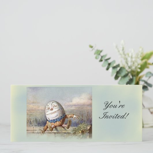 Humpty Dumpty Einladung (Stehend Vorderseite)