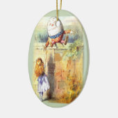 Humpty Dumpty erstes Weihnachten Keramikornament (Links)