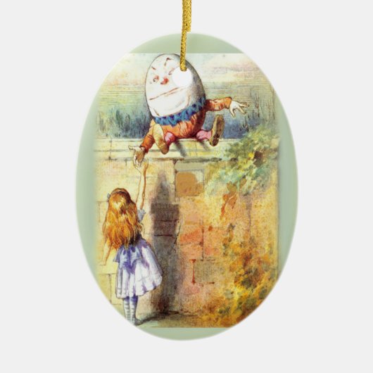 Humpty Dumpty erstes Weihnachten Keramikornament (Vorne)