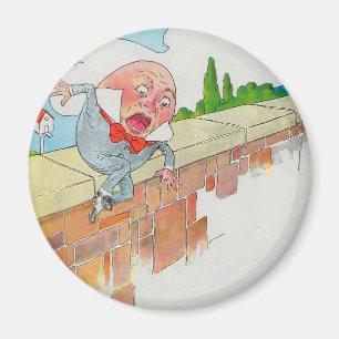 Humpty Dumpty gesessen auf einer Wand Magnet