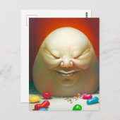 Humpty Dumpty Had a Great Jelly Bean Collection Postkarte (Vorne/Hinten)