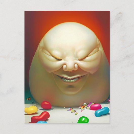 Humpty Dumpty Had a Great Jelly Bean Collection Postkarte (Vorderseite)