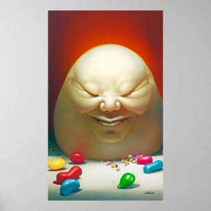 Humpty Dumpty hatte eine großartige Jelly Bean Sam Poster