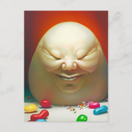 Humpty Dumpty hatte eine großartige Jelly Bean Sam Postkarte