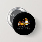 Humpty Dumpty hatte einen großen Fall Ei Erntedank Button (Vorne & Hinten)