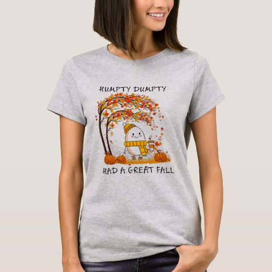 Humpty Dumpty hatte einen großen Fall-Erntedank T-Shirt (Vorderseite)