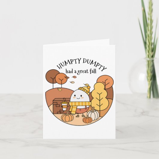 Humpty Dumpty hatte einen großen Fall Karte (Vorderseite)