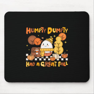 Humpty Dumpty hatte einen großen Herbst-Pumpkin-Fa Mousepad