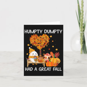 Humpty Dumpty hatte einen großen Sturz Frohen Herb Karte