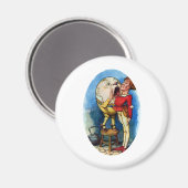 Humpty Dumpty in Farbe Magnet (Vorderseite/Rückseite)