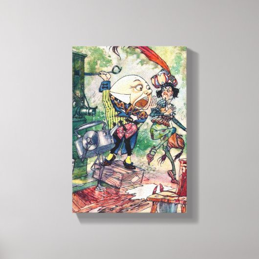 Humpty Dumpty in Wonderland Leinwanddruck (Vorderseite)