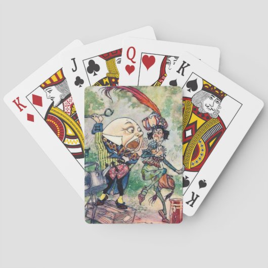 Humpty Dumpty in Wonderland Spielkarten (Rückseite)