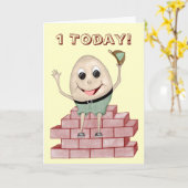 Humpty Dumpty Karte (Gelbe Blume)