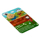 Humpty Dumpty Kinderreim-Magnet Magnet (Rechte Seite)