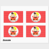 Humpty Dumpty Kinderzimmer Rhyme Niedlich Personal Rechteckiger Aufkleber (Blatt)